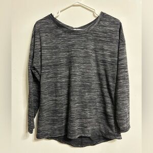 ABS Long Sleeve Open Back Workout Top